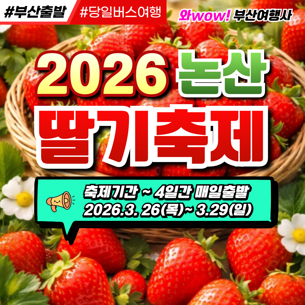 [부산출발] 2026 논산딸기축제