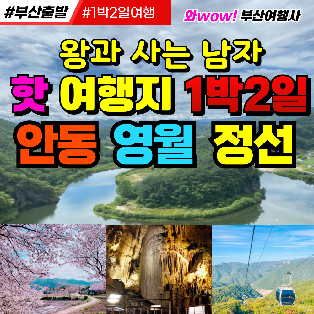 [부산출발] 왕과 사는 남자 핫 여행지 1박2일 안동/영월/정선